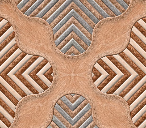 HRP Brown X Frame Tiles