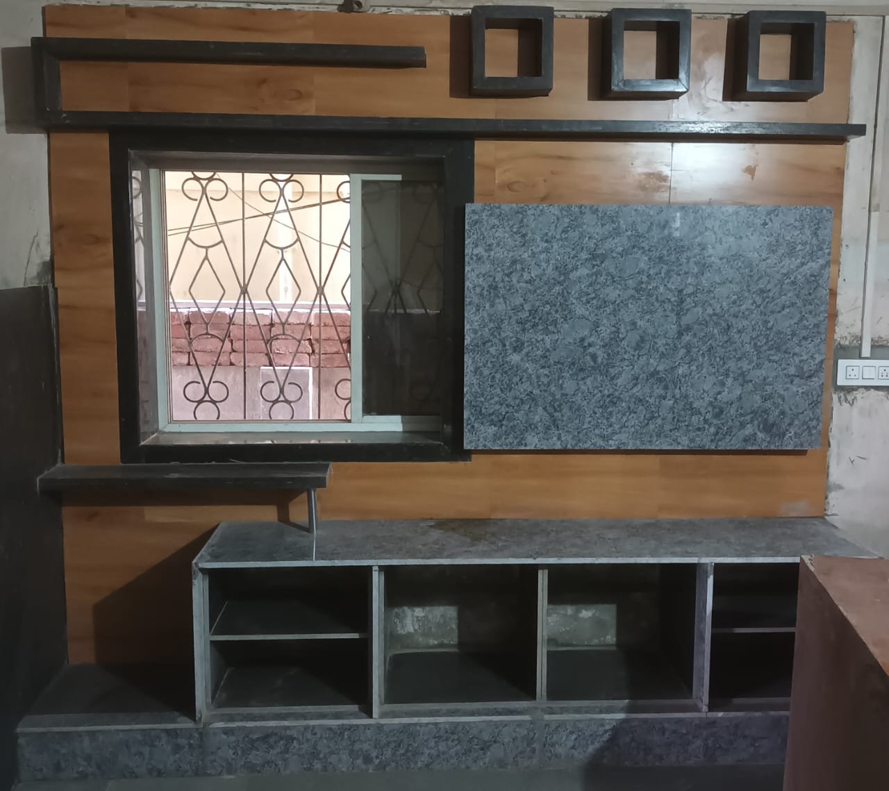 Tv unit granite